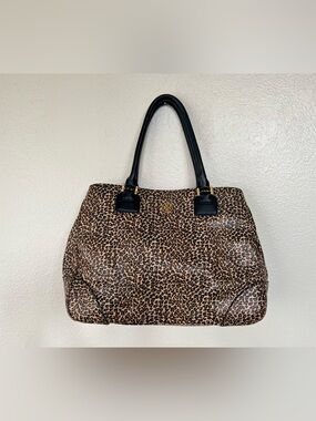 Tory Burch Large Leopard Print Tote